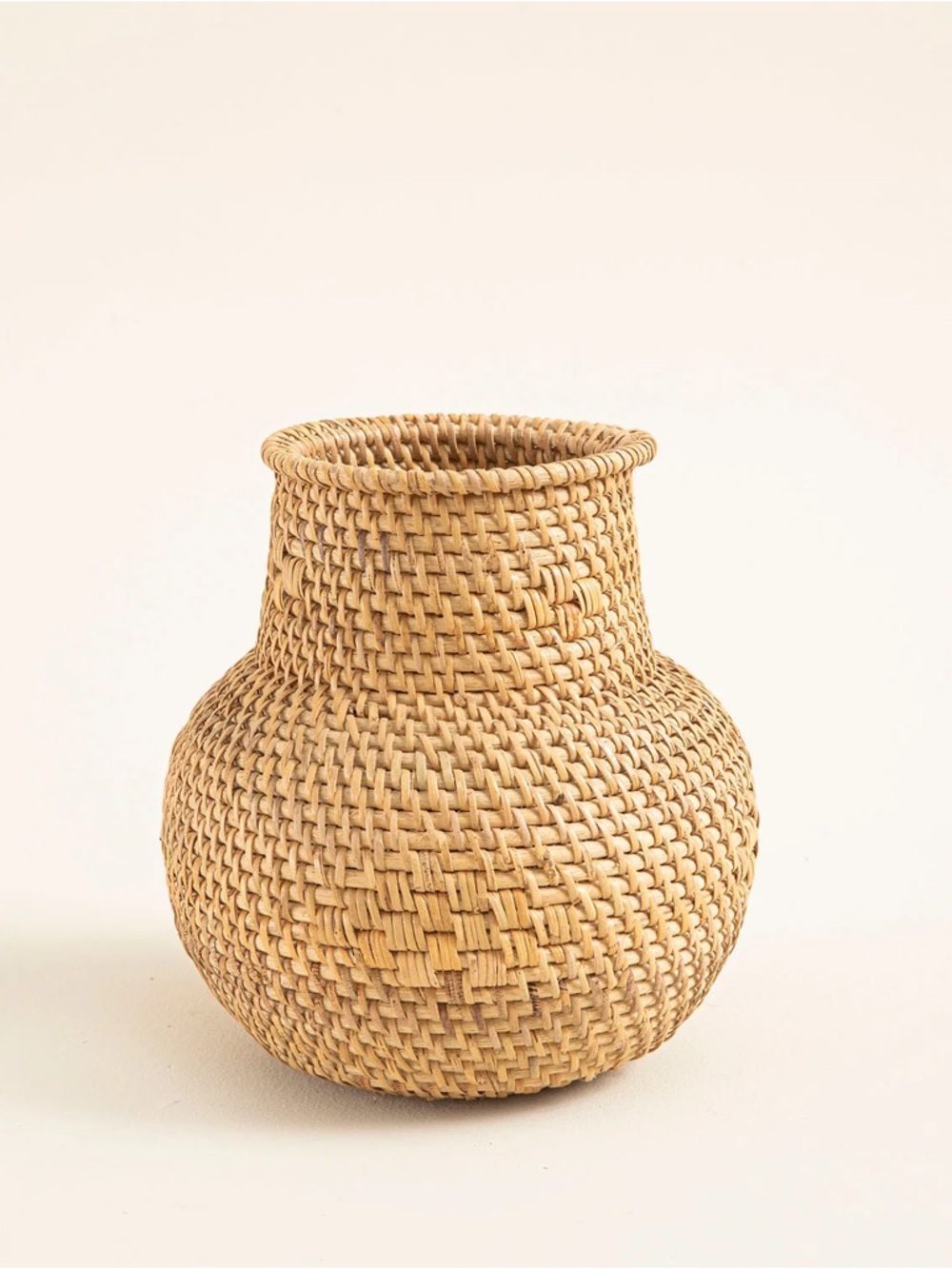 Woven Rattan Vase